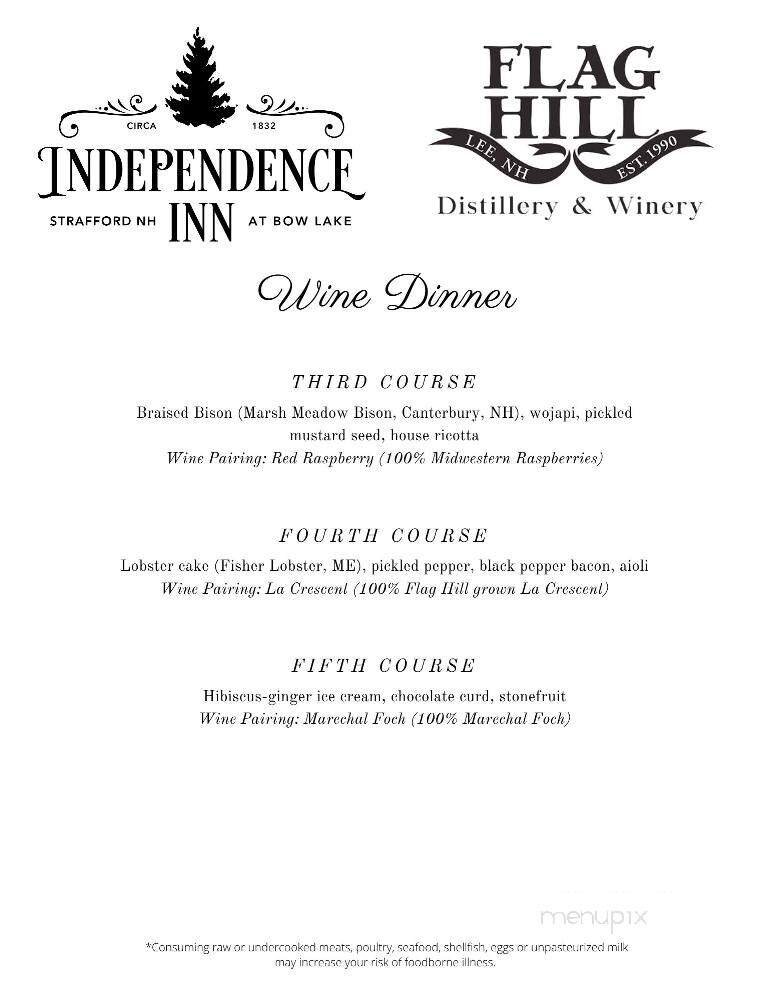 Independence Inn Eatery - Strafford, NH
