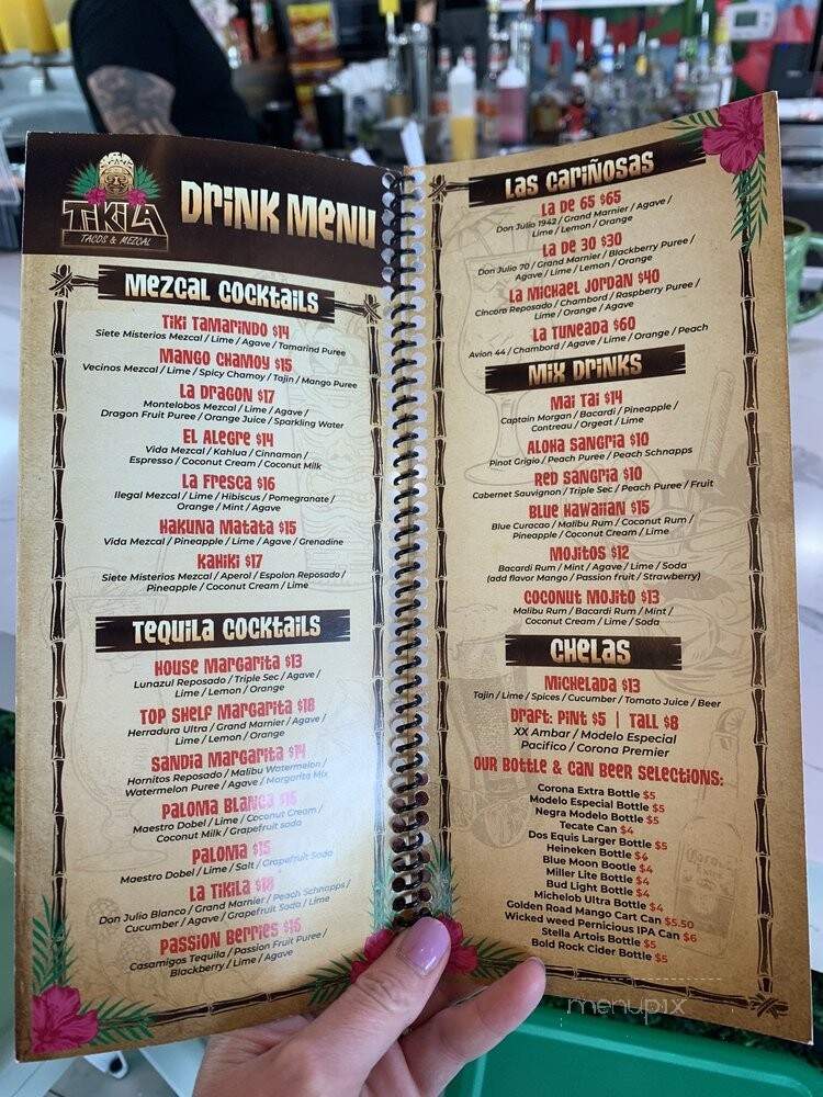 Tikila - Wake Forest, NC menu_pic