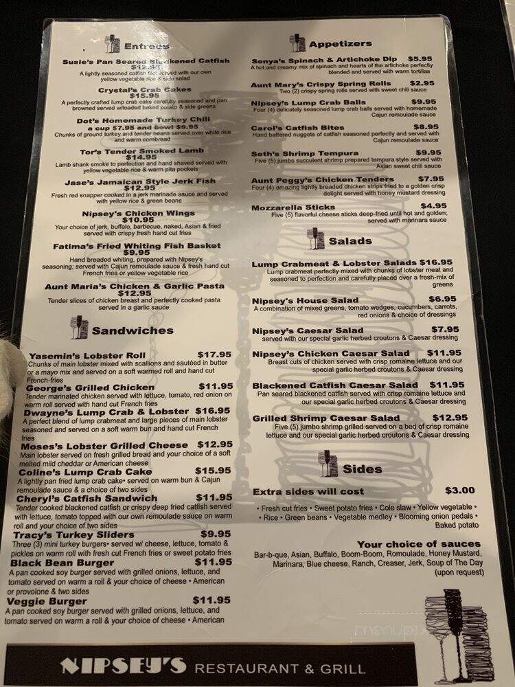 Nipsey's Restaurant and Grill - Upper Marlboro, MD menu_pic
