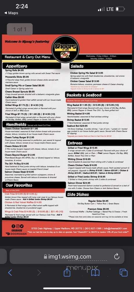 Nipsey's Restaurant and Grill - Upper Marlboro, MD menu_pic
