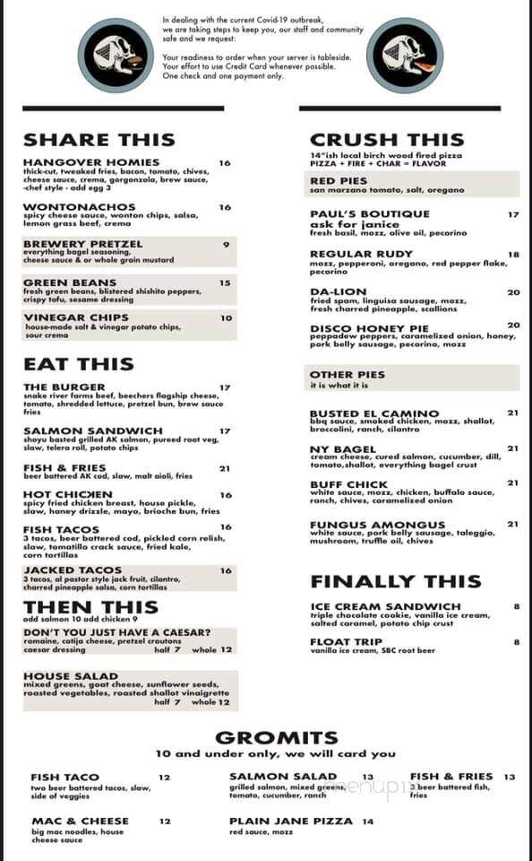 Seward Brewing Company - Seward, AK menu_pic