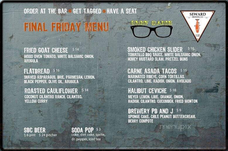Seward Brewing Company - Seward, AK menu_pic