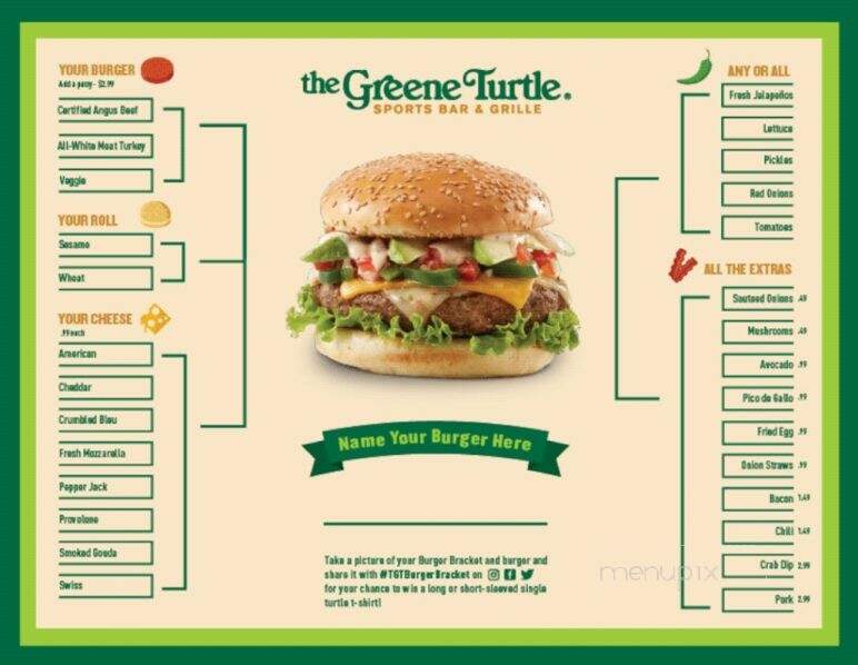 The Green Turtle - Hagerstown, MD menu_pic