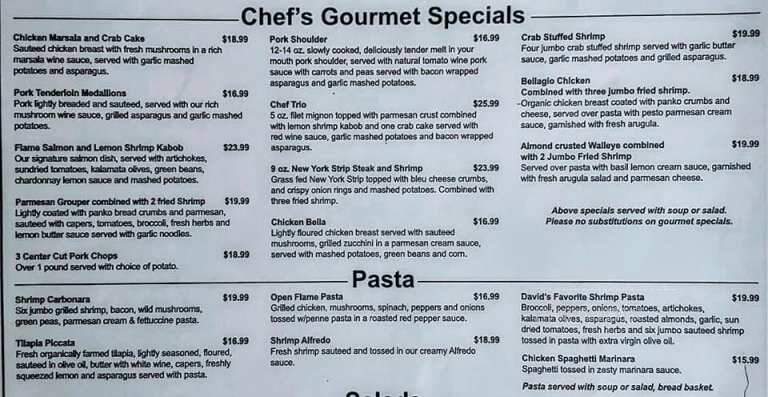Open Flame - Hales Corners, WI menu_pic