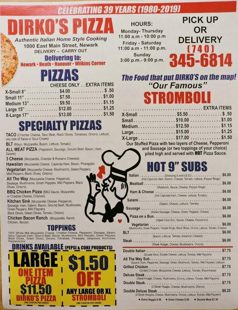 Dirko's Pizza - Newark, OH