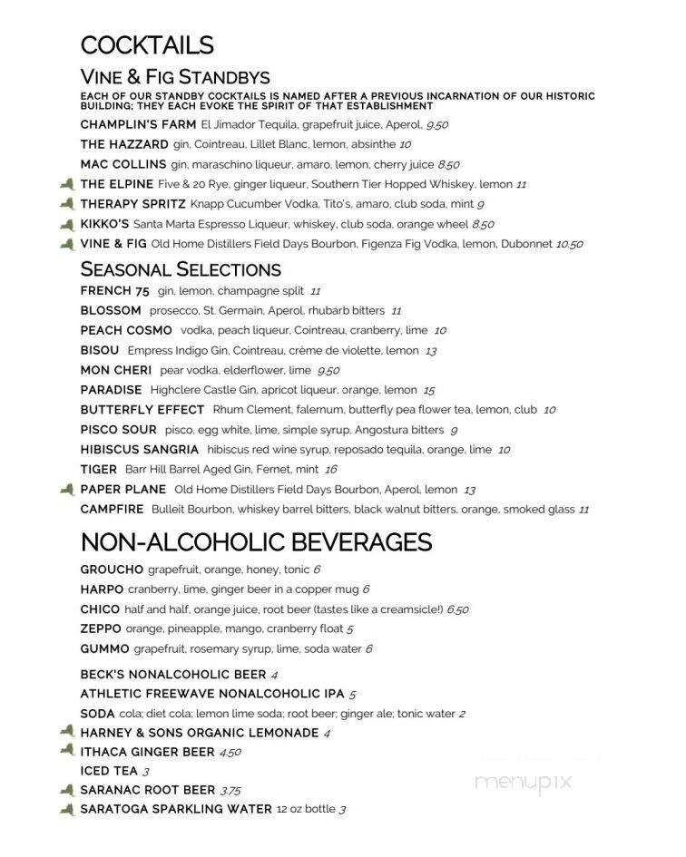 Vine and Fig - Rome, NY menu_pic