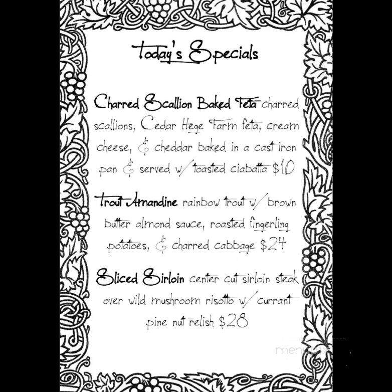 Vine and Fig - Rome, NY menu_pic