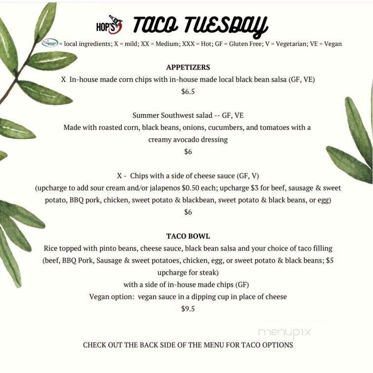 Hop's - Campton, KY menu_pic