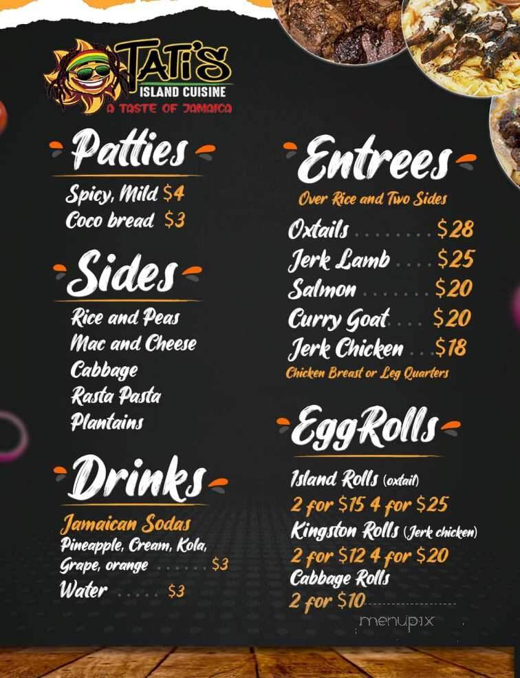 Tati's Island Cuisine - Columbia, SC menu_pic