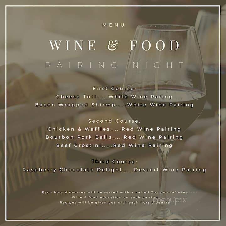 Old 502 Winery - Louisville, KY menu_pic