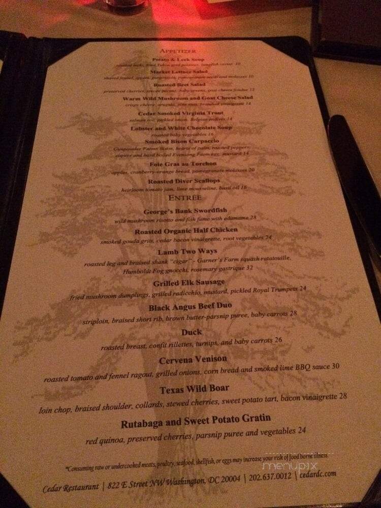 Cedar Restaurant - Washington, DC