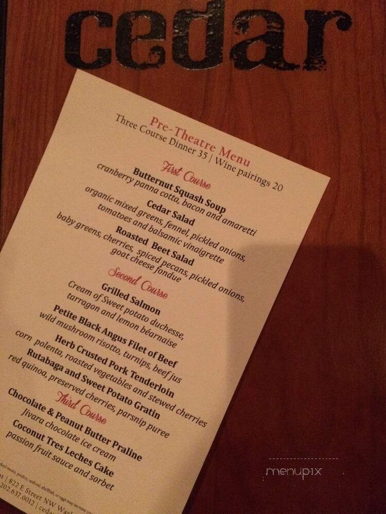 Cedar Restaurant - Washington, DC