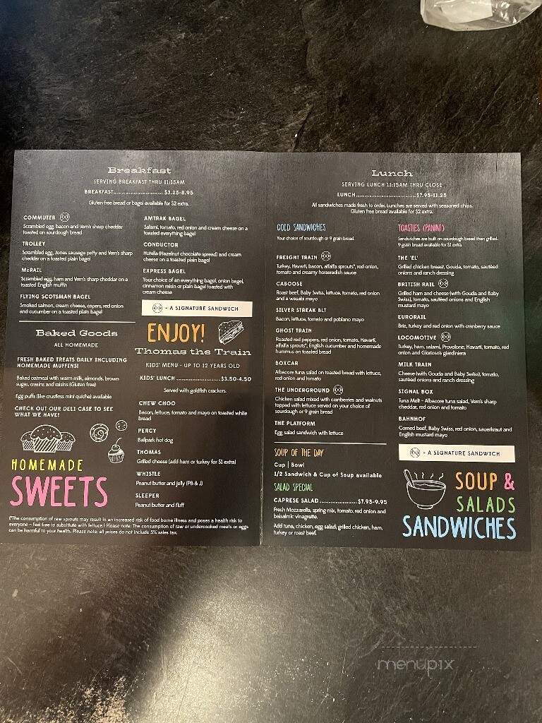 Off The Rail - Elkhart Lake, WI menu_pic