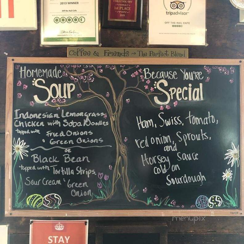 Off The Rail - Elkhart Lake, WI menu_pic