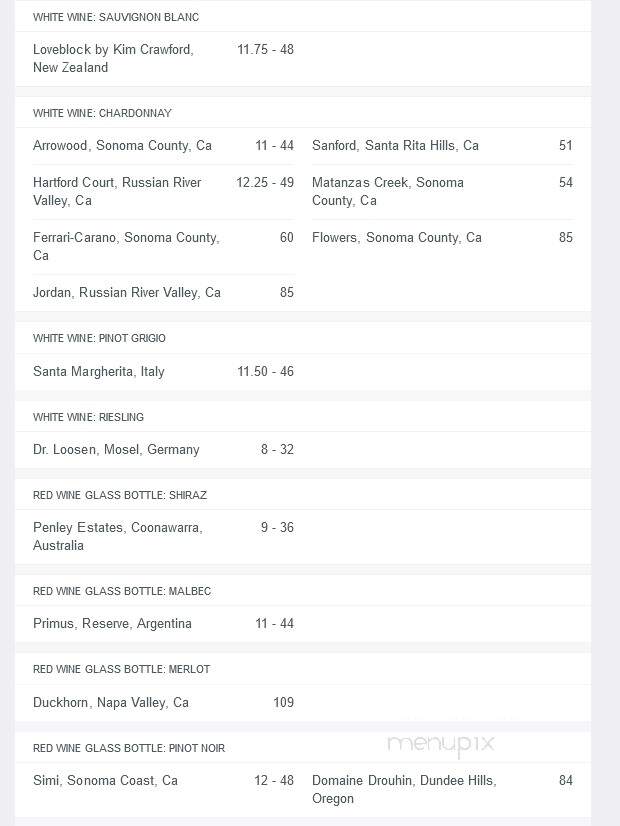 Nick's Fishmarket - Chicago, IL menu_pic