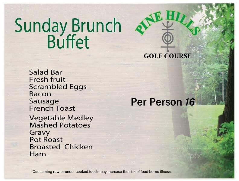 Pine Hills Golf Course Supper - Gresham, WI menu_pic