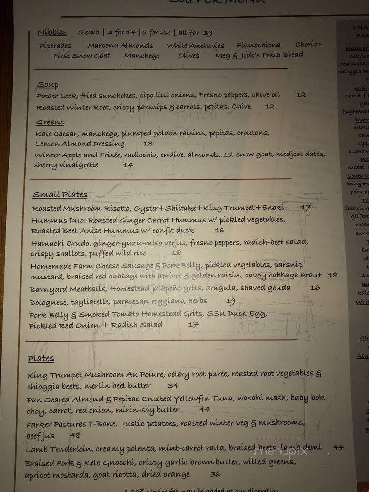 Sunflower CB - Crested Butte, CO menu_pic