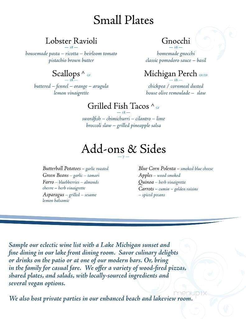 Notos At The Bill-Mar - Grand Haven, MI menu_pic