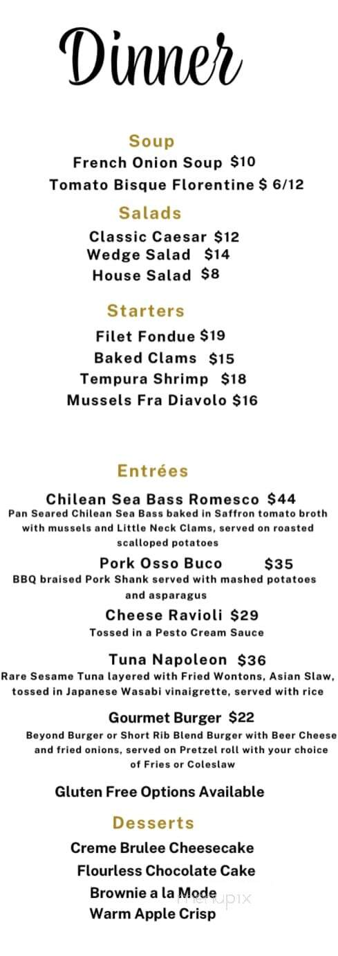 Cafe Volo - West Hampton Beach, NY menu_pic