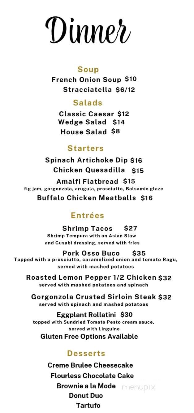 Cafe Volo - West Hampton Beach, NY menu_pic