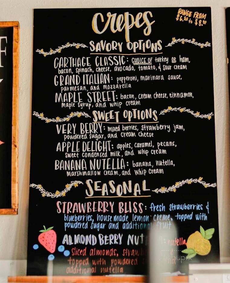 Maple Leaf Coffeehouse - Carthage, MO menu_pic