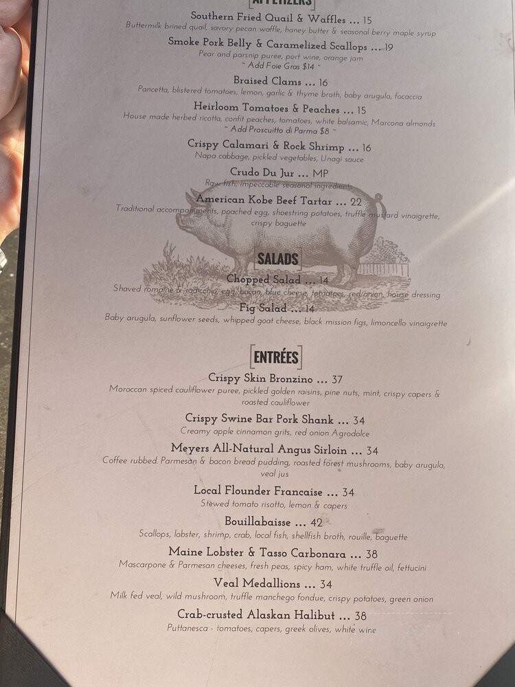 The Swine Bar - North Wildwood, NJ menu_pic