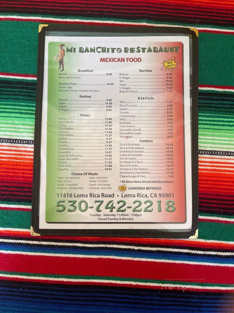 Mi Ranchito Restaurant - Marysville, CA