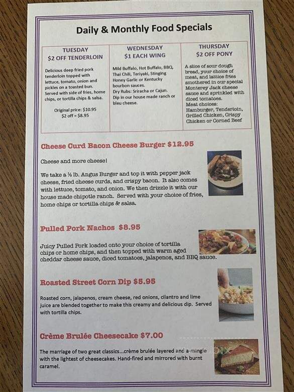 Sports Corner @ 124 - Macomb, IL menu_pic