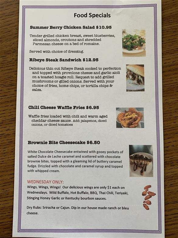Sports Corner @ 124 - Macomb, IL menu_pic