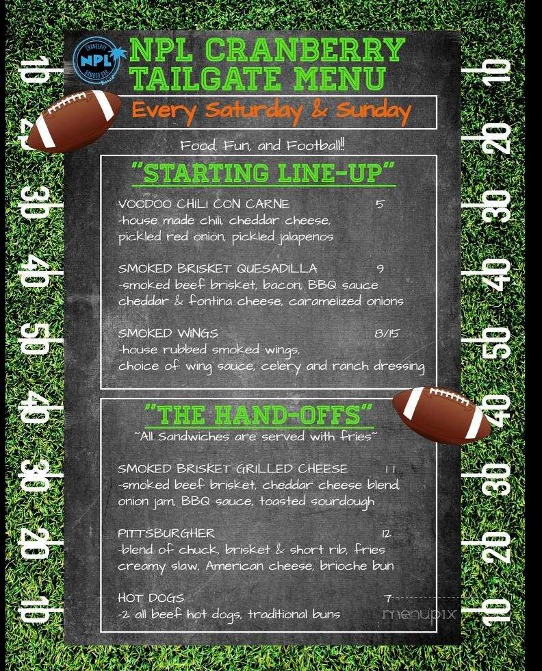 Bamboo Bar - Cranberry Township, PA menu_pic