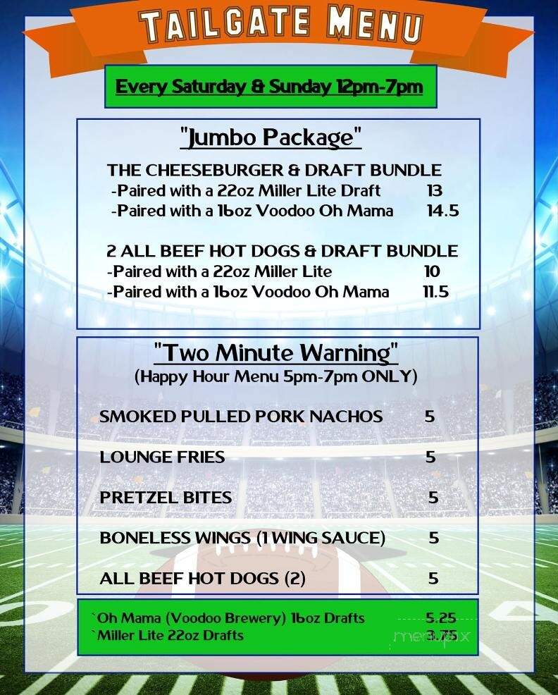 Bamboo Bar - Cranberry Township, PA menu_pic