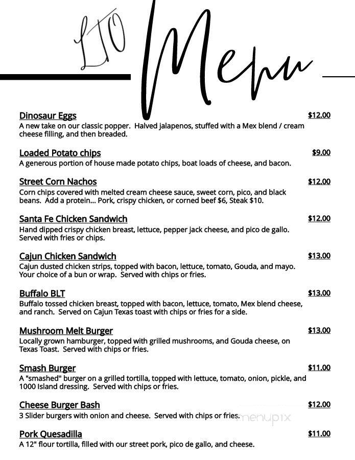Red's Sports Bar & Grill - Middleville, MI menu_pic