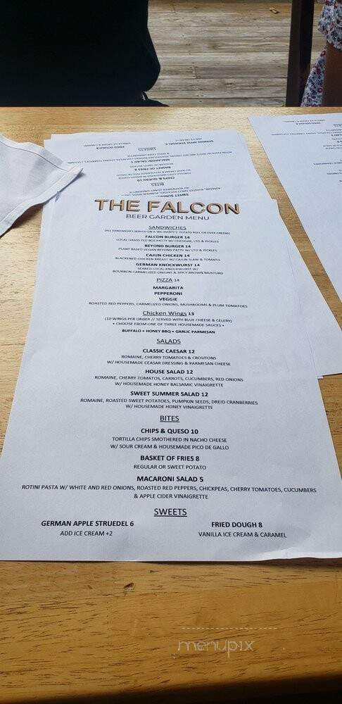 Falcon - Marlboro, NY menu_pic