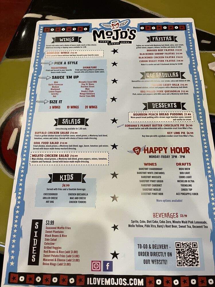 Mojo Grill and Catering Company - Ocala, FL menu_pic