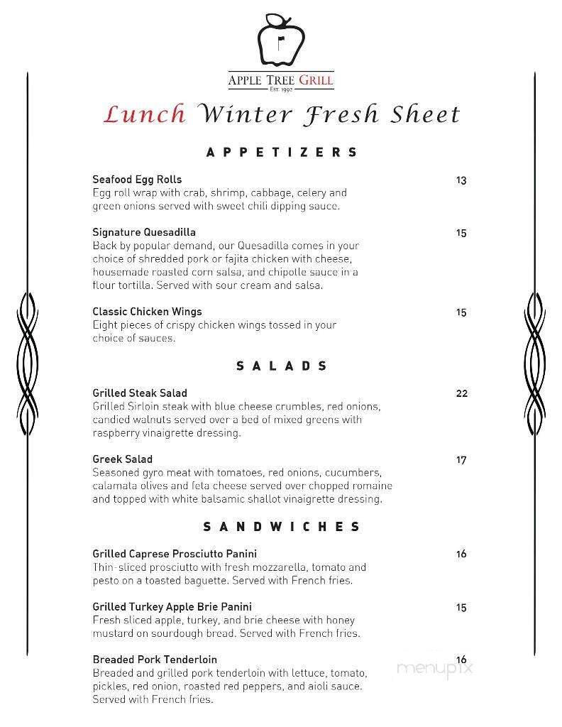 The Apple Tree Resort - Yakima, WA menu_pic