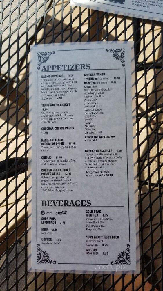 Depot Pub & Grill - Mitchell, SD menu_pic