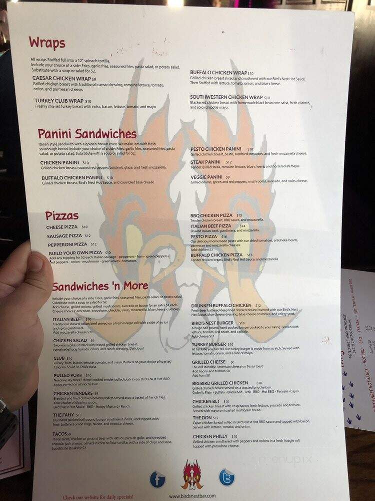 Birds Nest - Chicago, IL menu_pic