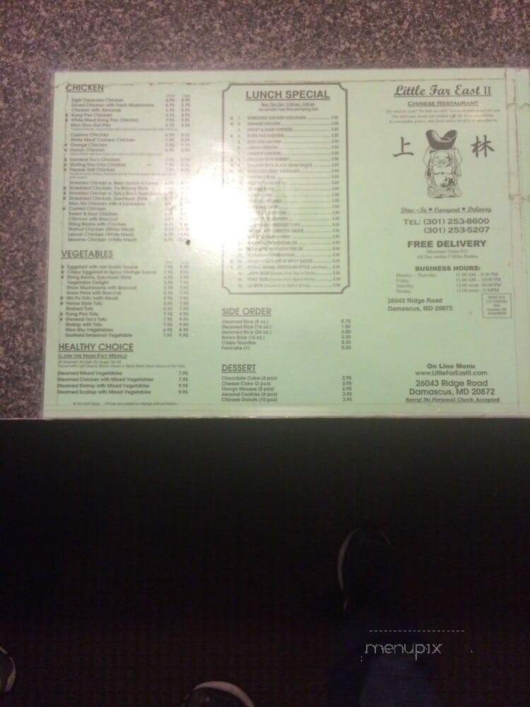 Little Far East II - Damascus, MD menu_pic