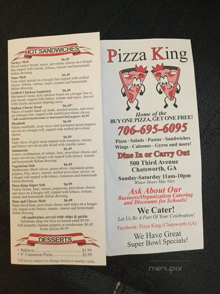 Pizza King - Chatsworth, GA