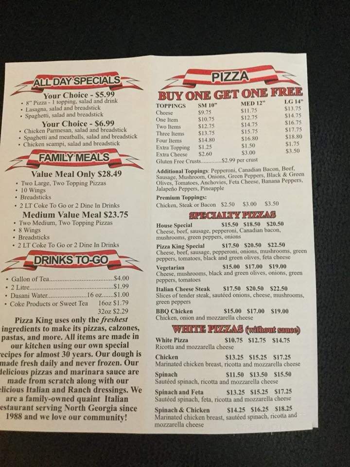 Pizza King - Chatsworth, GA