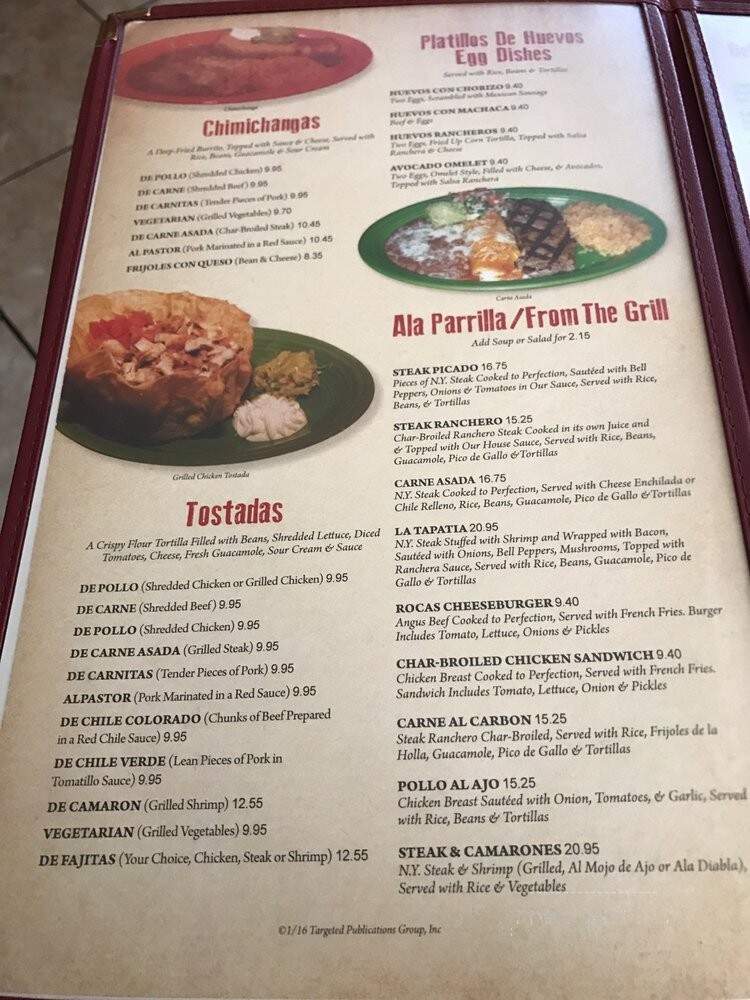 Las Rocas Bar & Grill - Castaic, CA menu_pic