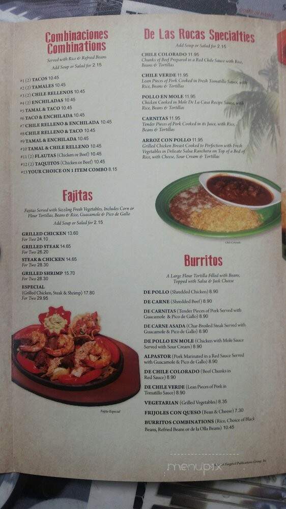 Las Rocas Bar & Grill - Castaic, CA menu_pic