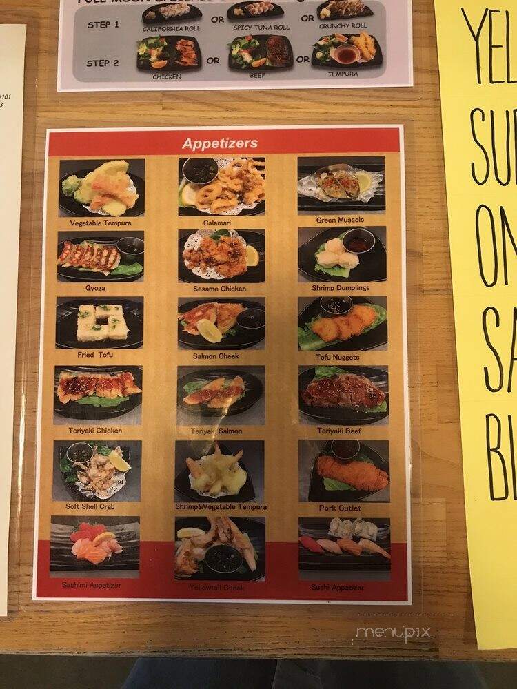 Full Moon Sushi - San Clemente, CA menu_pic