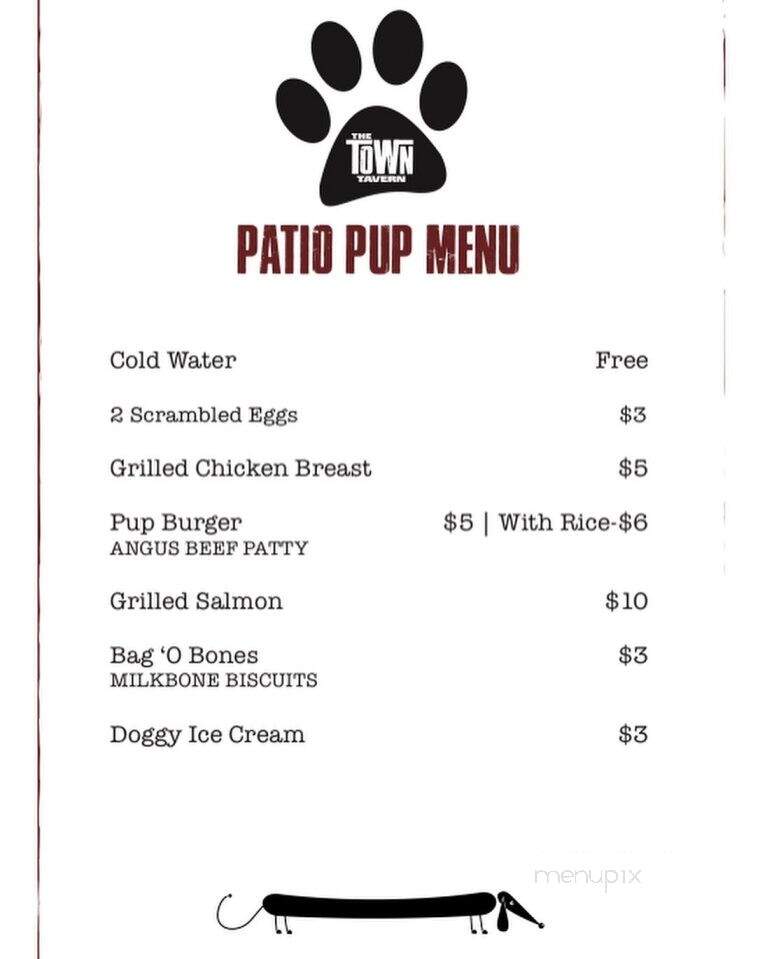 The Town Tavern - Uniontown, OH menu_pic