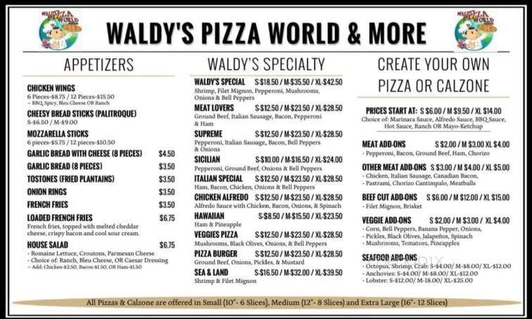 Waldy's Pizza World & More - Killeen, TX
