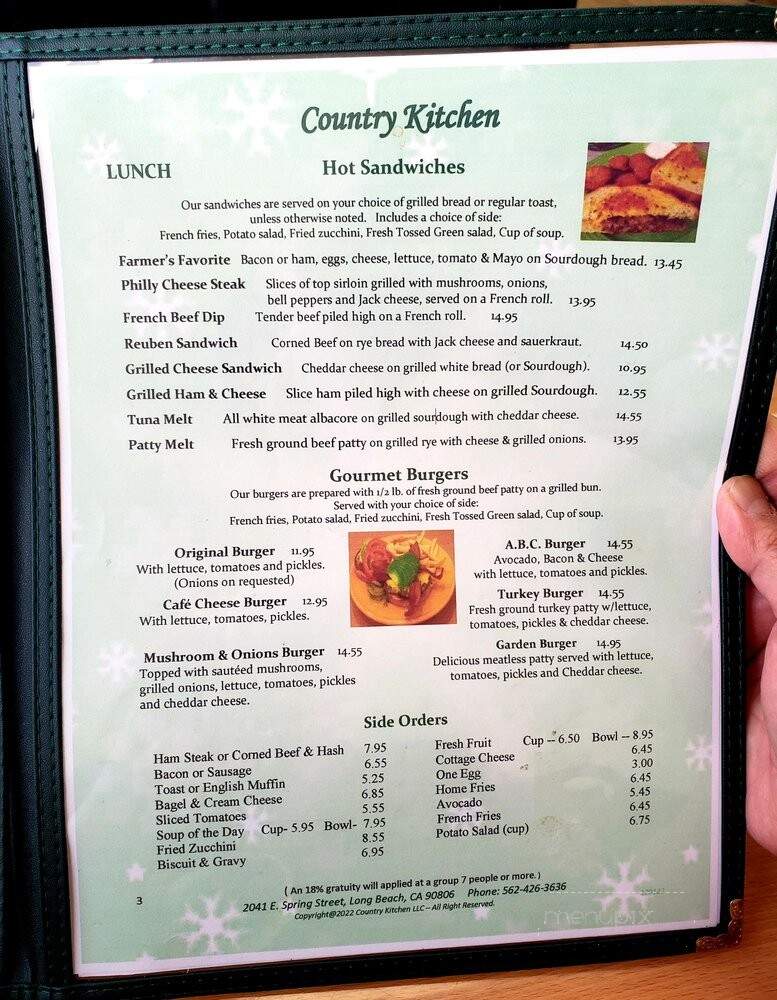 Country Kitchen - Long Beach, CA menu_pic