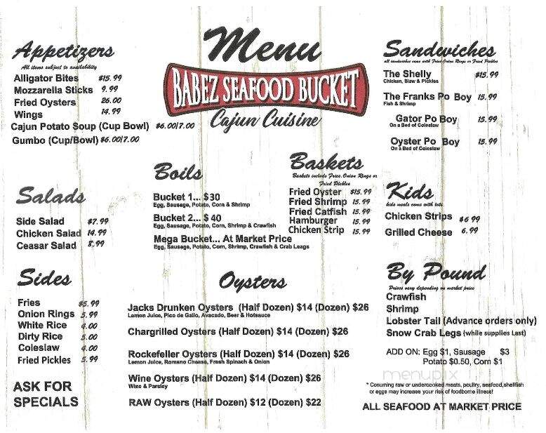 Babez Seafood Bucket - Kerrville, TX