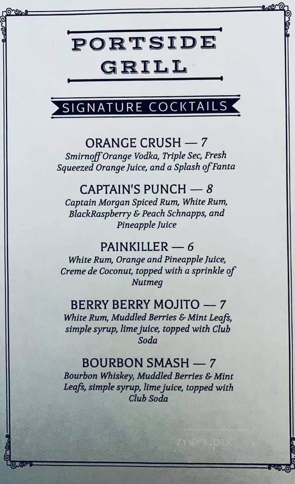 Portside Grill on Urbanna Creek - Urbanna, VA menu_pic