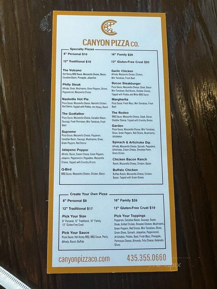 Canyon Pizza - Moab, UT