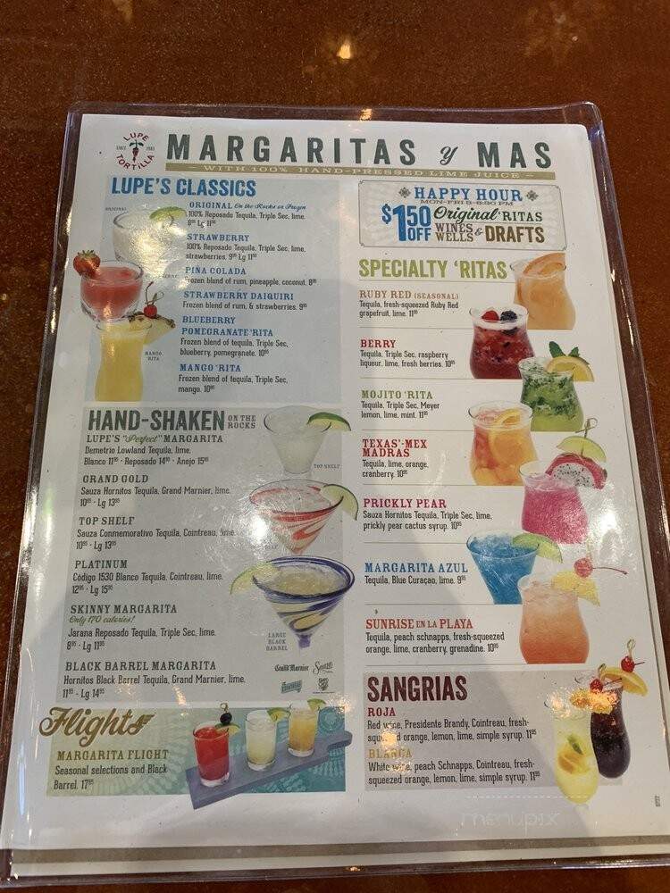 Lupe Tortilla - New Braunfels, TX menu_pic